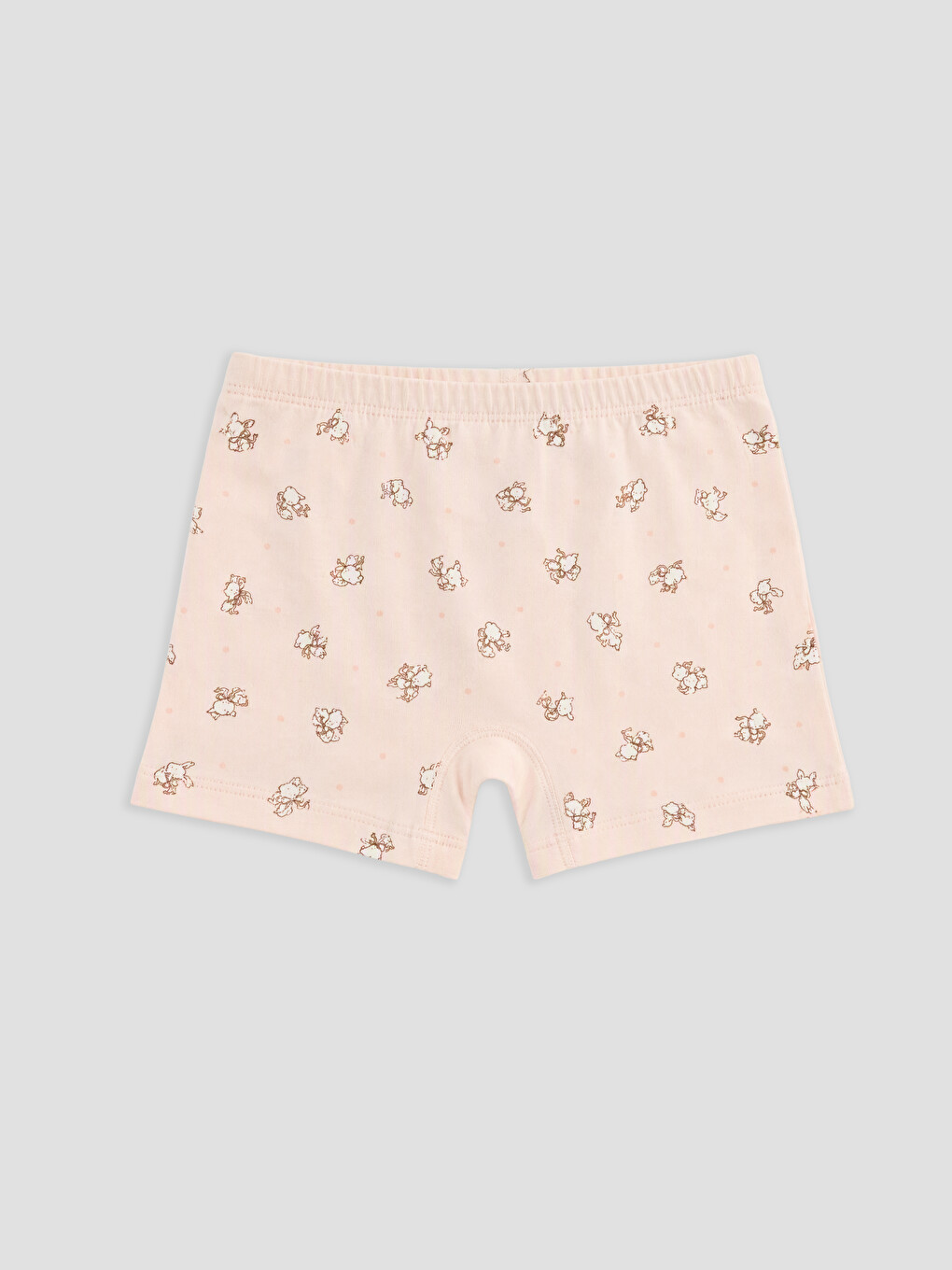 Pembe Baskılı Kız Çocuk Boxer 3'lü-3