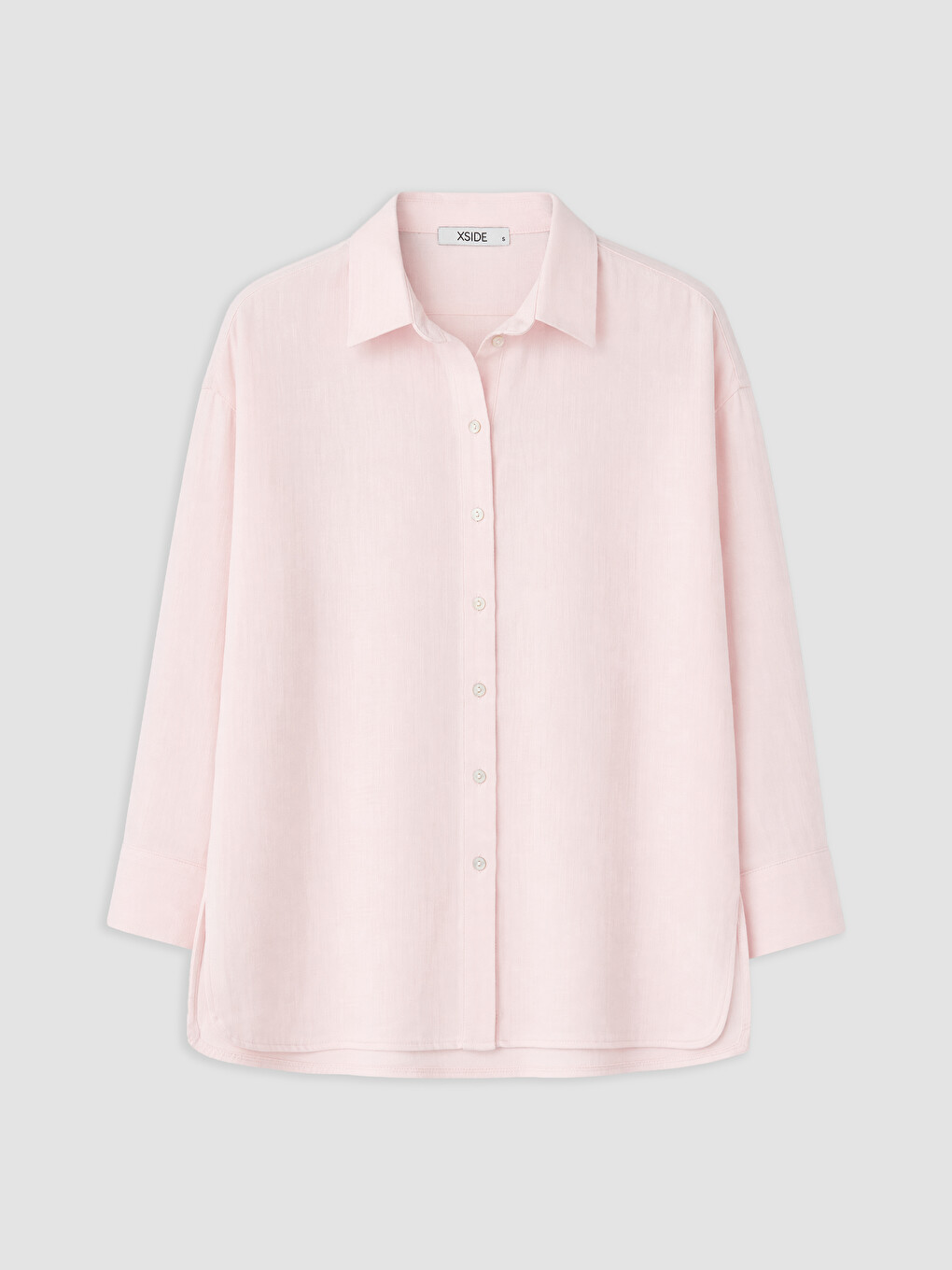 Pembe Oversize Müslin Kadın Gömlek