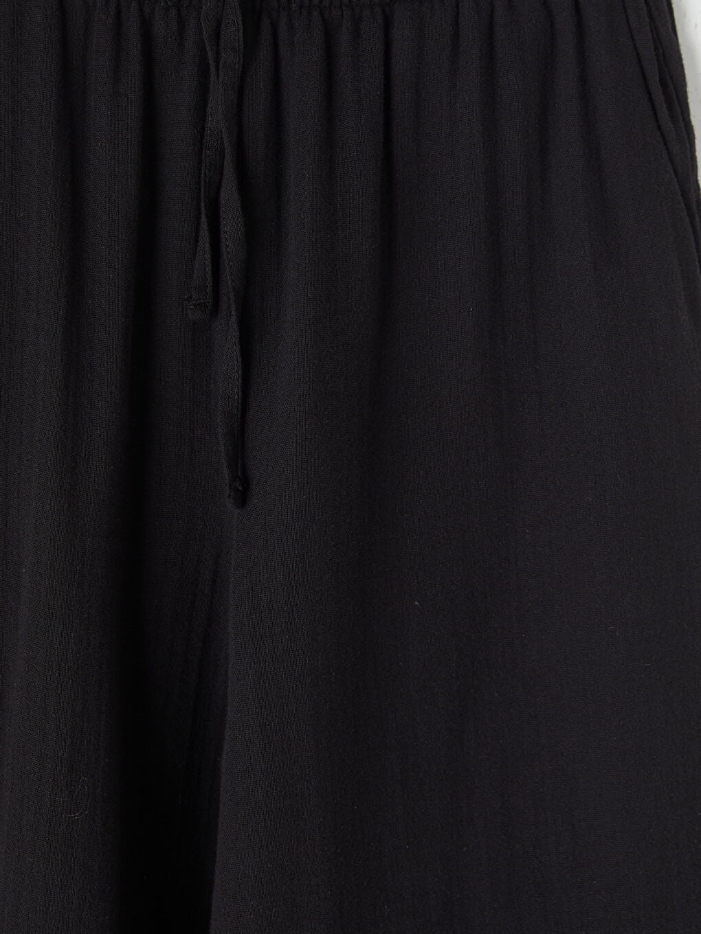 Elastic Waist Muslin Women's Trousers-6