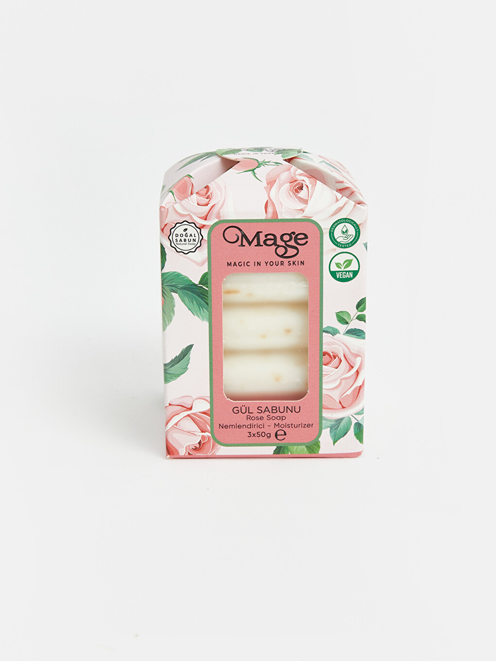 Rose Soap Scented Solid Soap 3-pack 50 G-1
