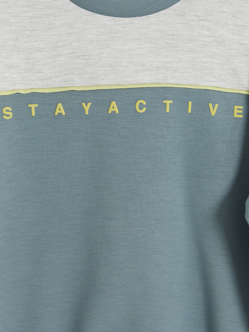 Mavi Renk Bloklu Soft Touch Erkek Çocuk Sweatshirt-1