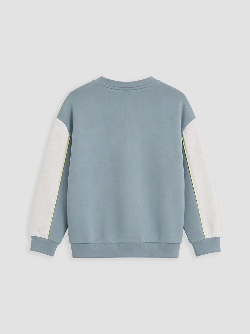 Mavi Renk Bloklu Soft Touch Erkek Çocuk Sweatshirt-2
