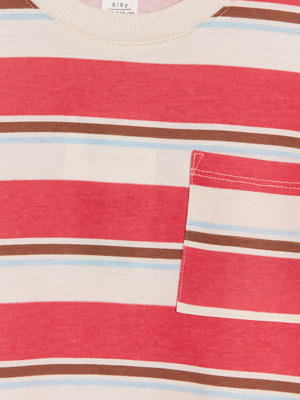 Crew Neck Striped Boys' T-shirt-1