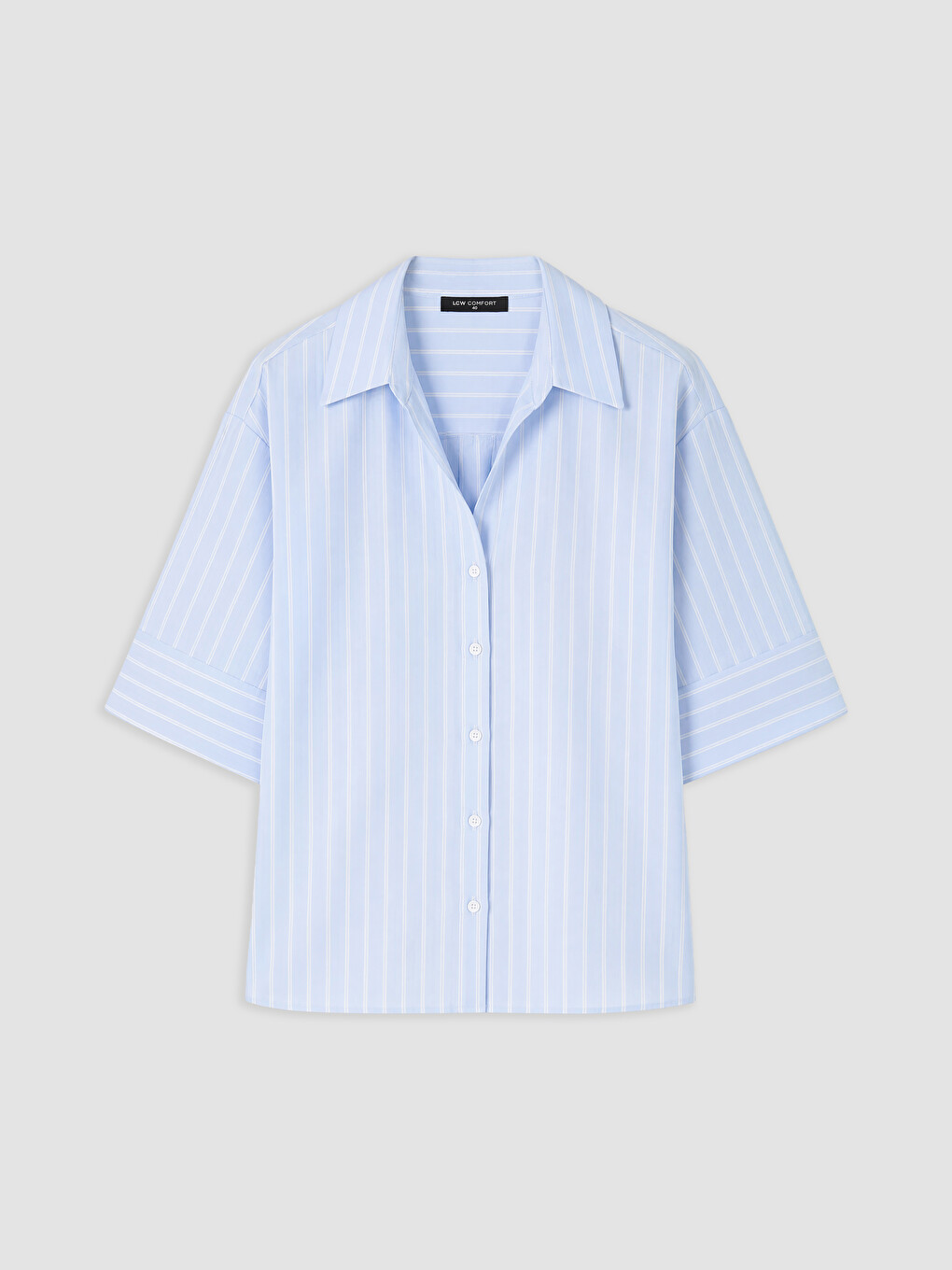 Woman Blue Shirt-4