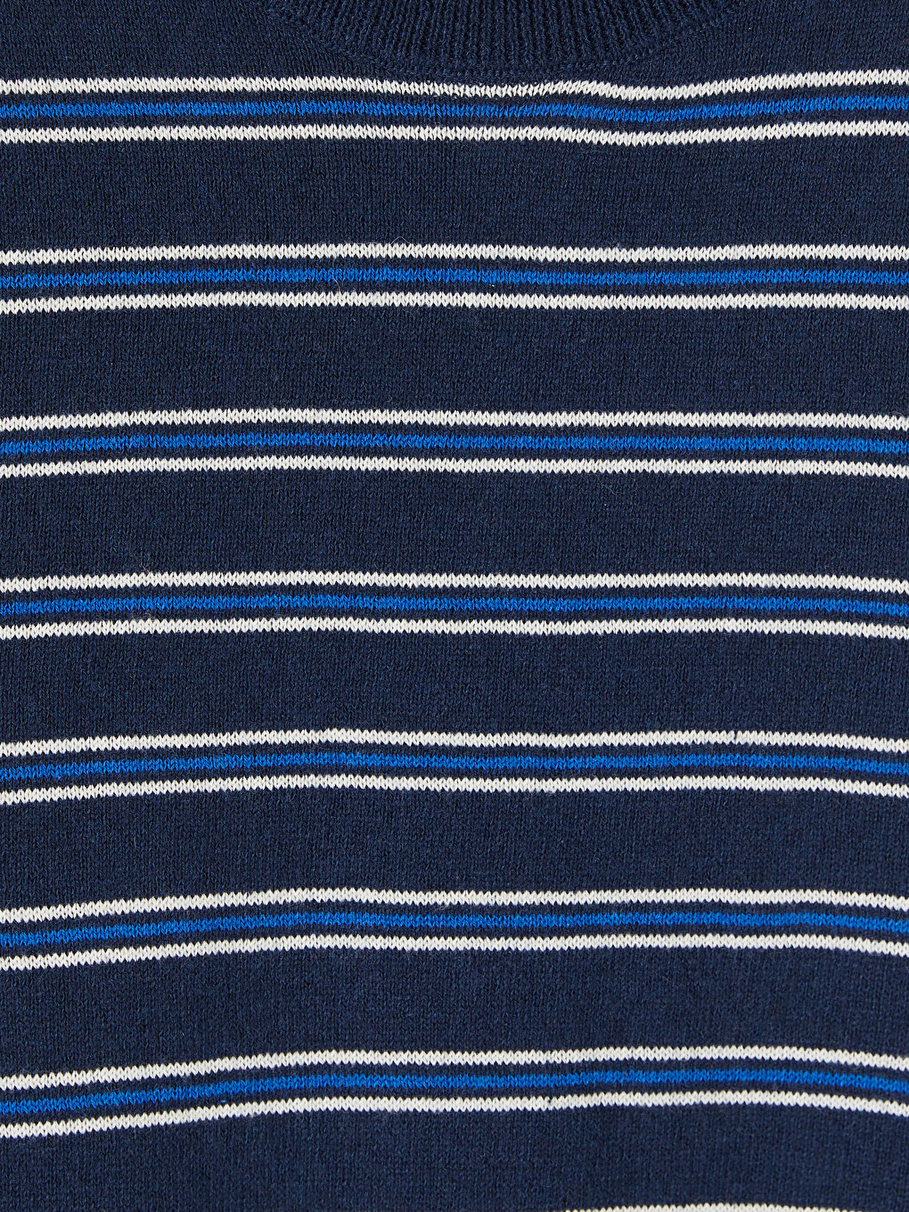 Crew Neck Striped Women's Knitwear Sweater-5