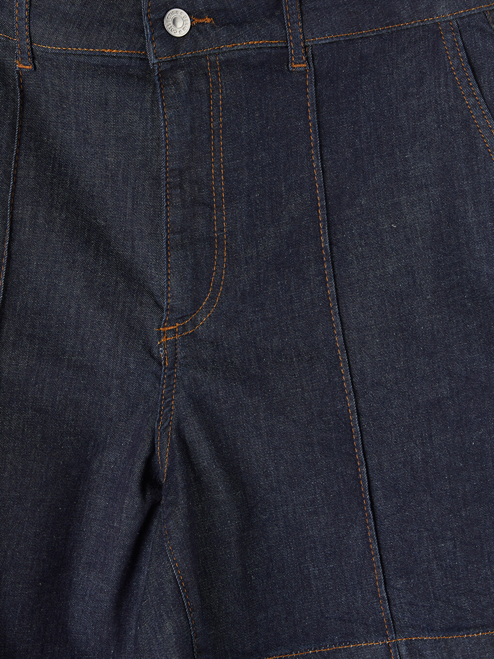 Woman Indigo Denim Shorts-2
