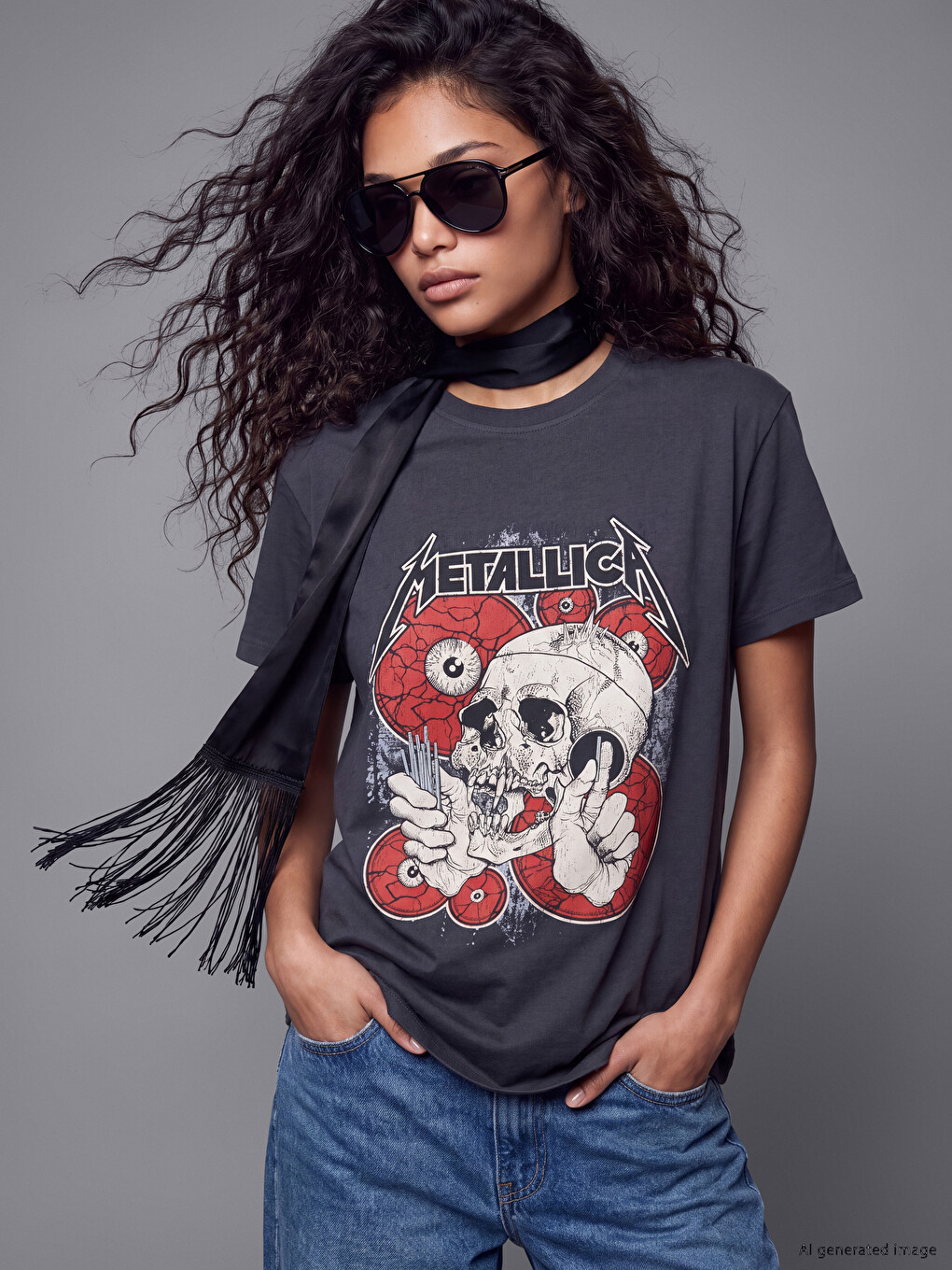 Metallica Tiskana 100% Pamučna Ženska Majica Kratkih Rukava