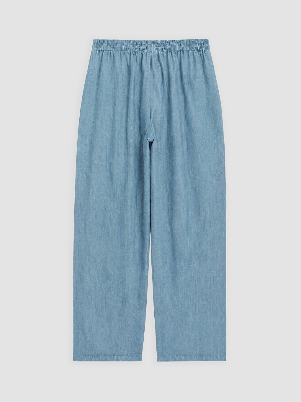 Elastic Waist Wideleg Jean-5