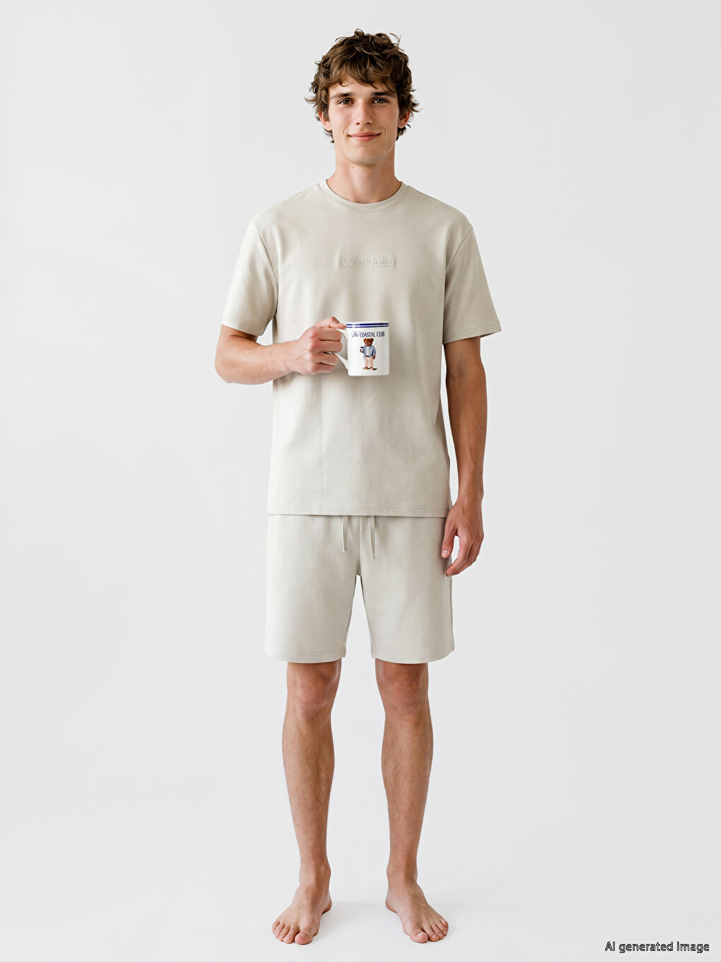 Пижамный Комплект С Шортами Regular Fit Для Мужчин-1