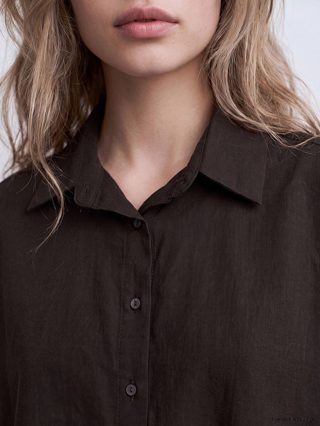 Oversize Poplin Women's Shirt-2