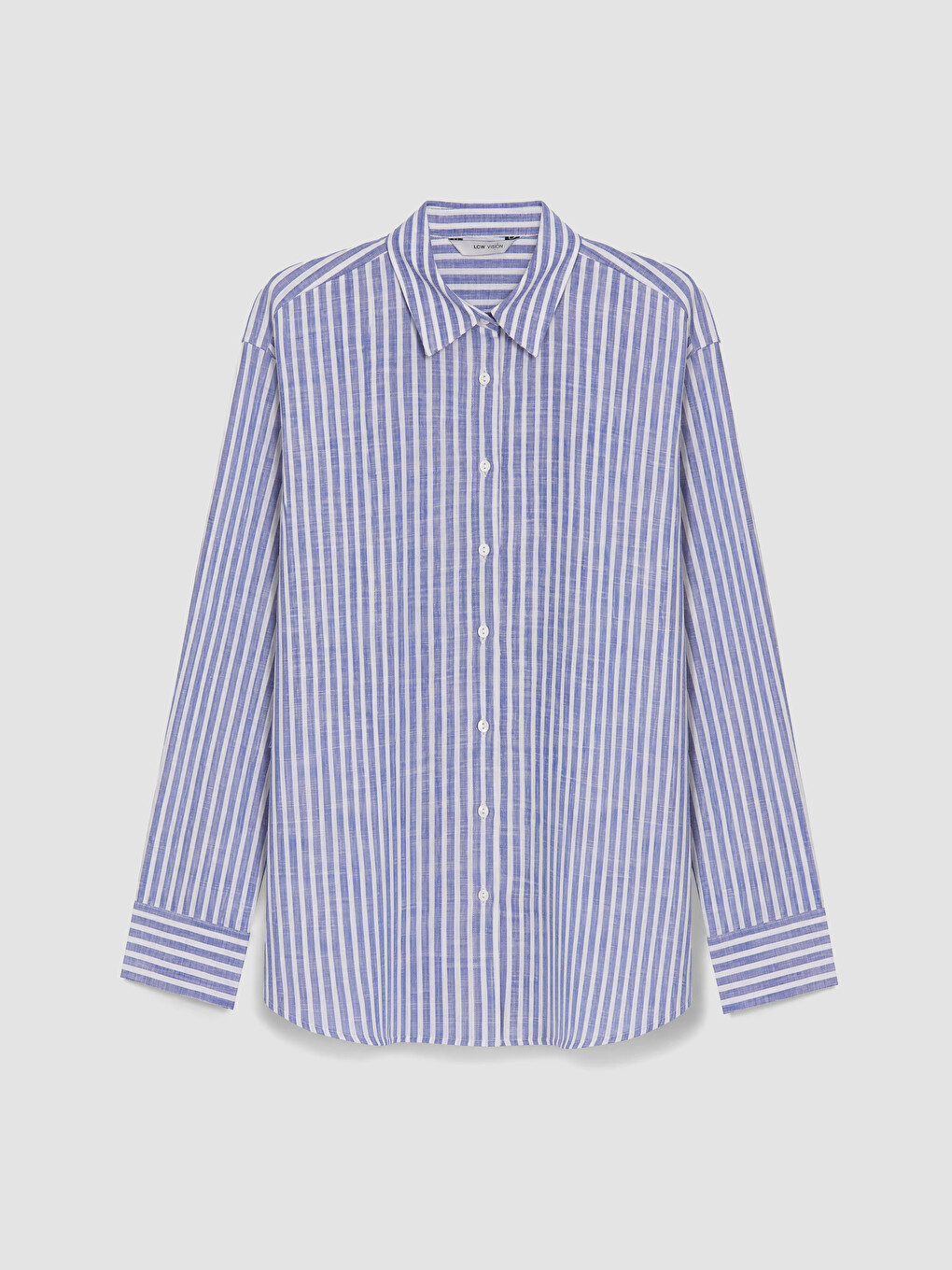 Striped Oversize Poplin Women's Shirt