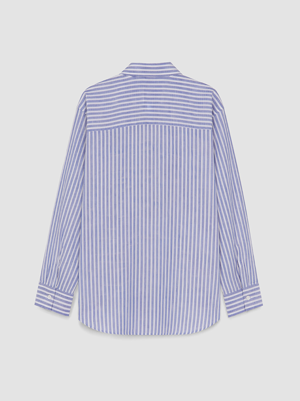Striped Oversize Poplin Women's Shirt-1