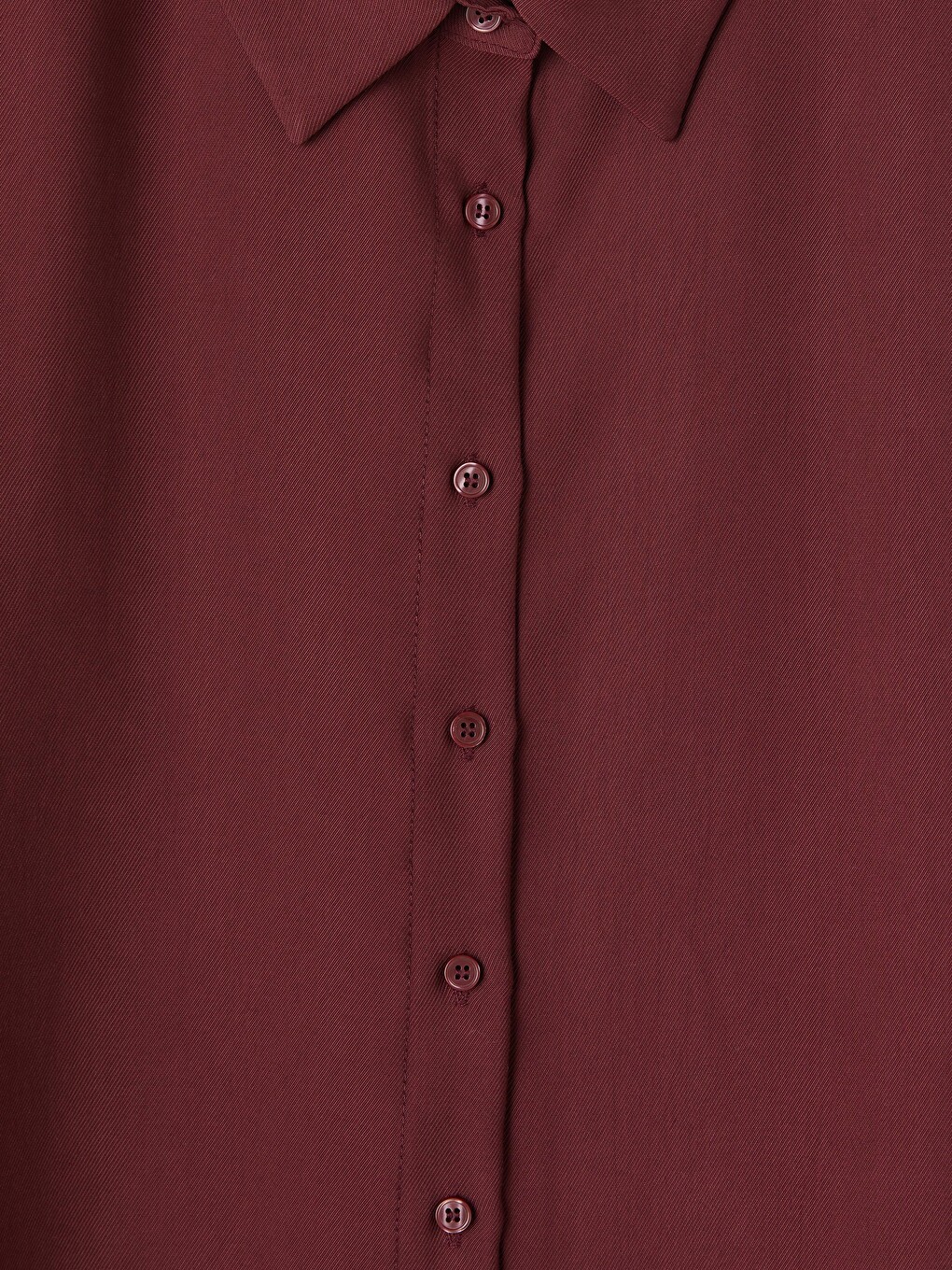 Bordo Oversize Kadın Gömlek-1