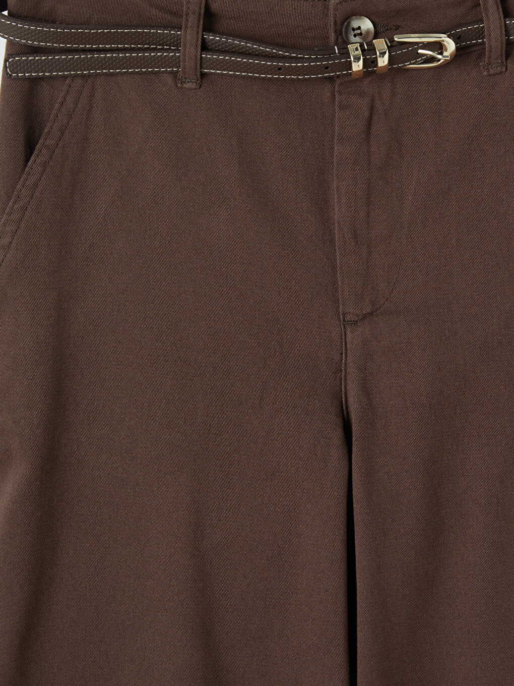 Woman Brown Jeans-1