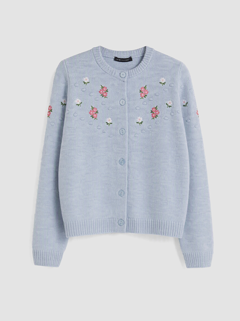 Woman Blue Cardigan-4