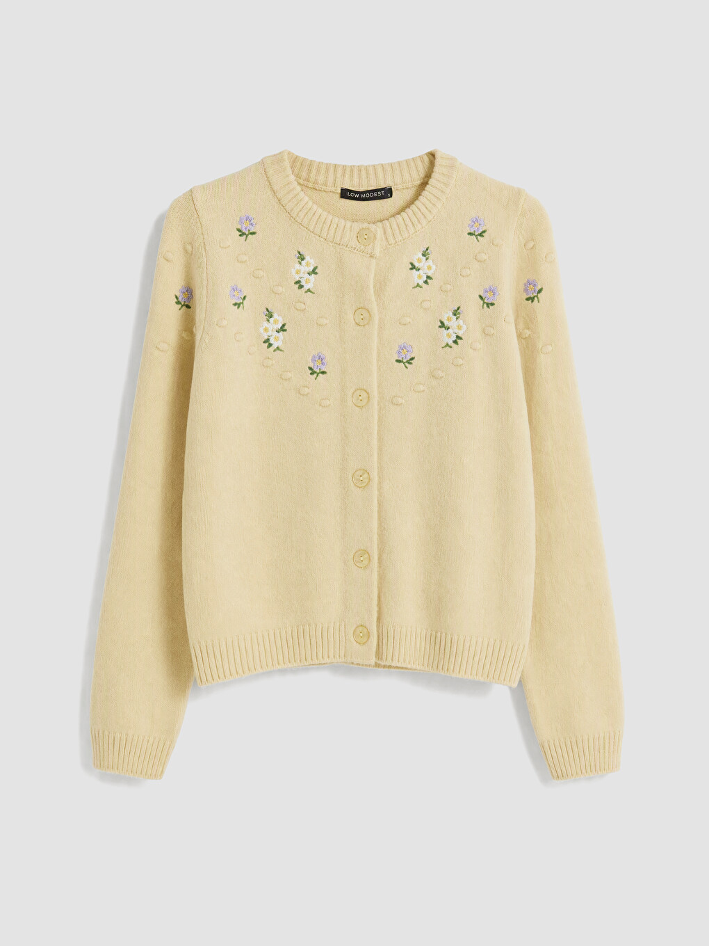 Woman Yellow Cardigan-4