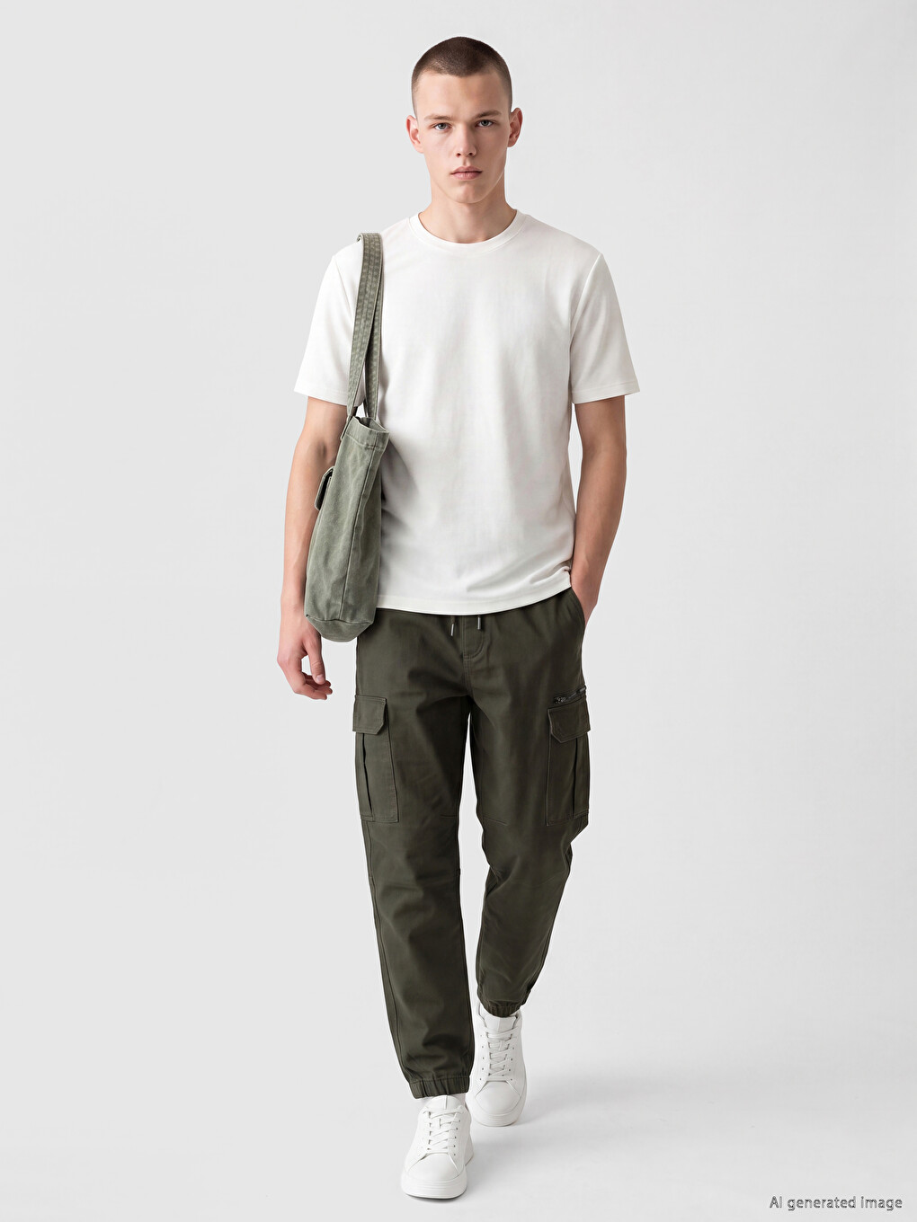 Crew Neck Textured Men's T-shirt-1
