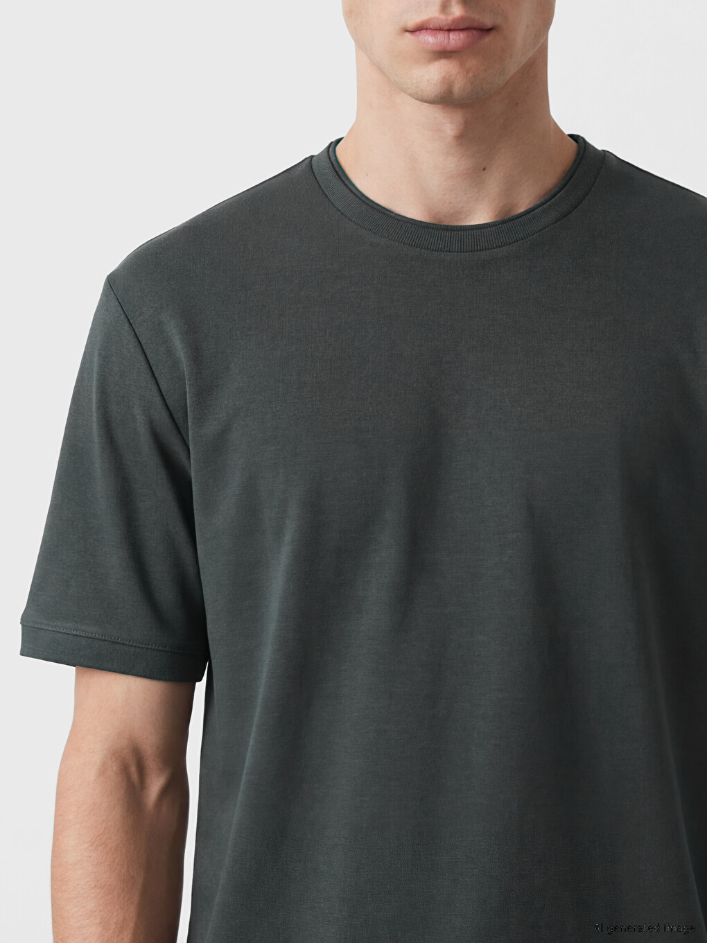 Crew Neck Men's T-shirt-2
