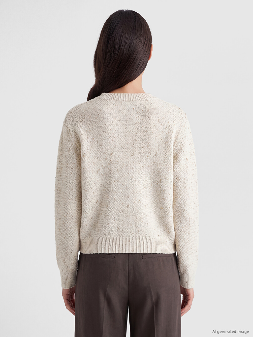 Woman Beige Cardigan-3
