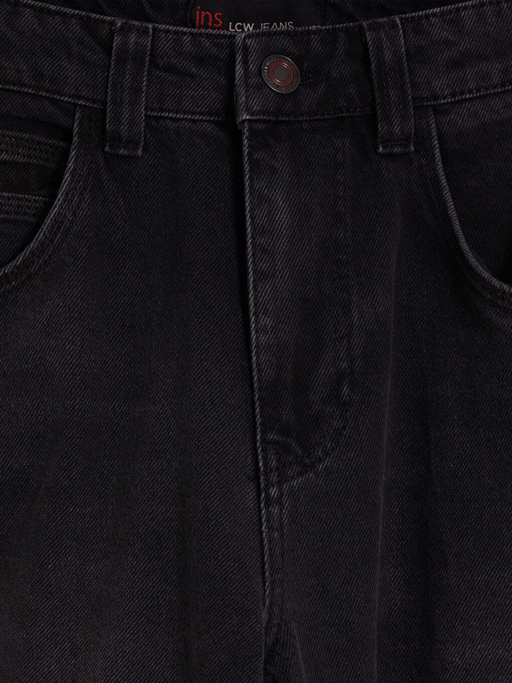 Siyah 710 Loose Fit Erkek Jean Pantolon-1
