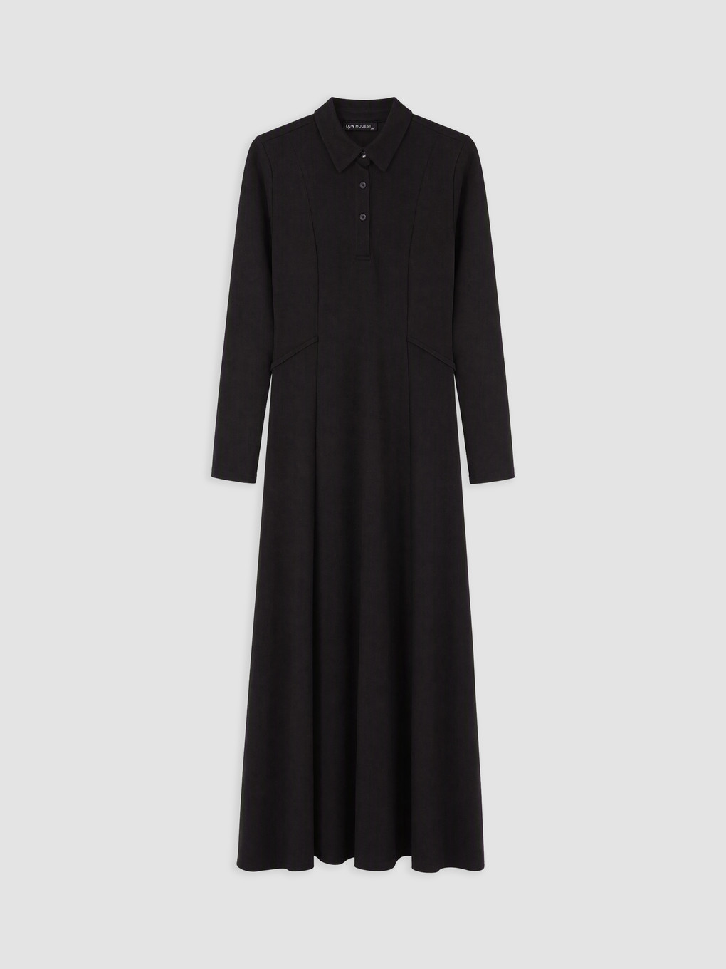 Shirt Collar Fitted Waist Dress