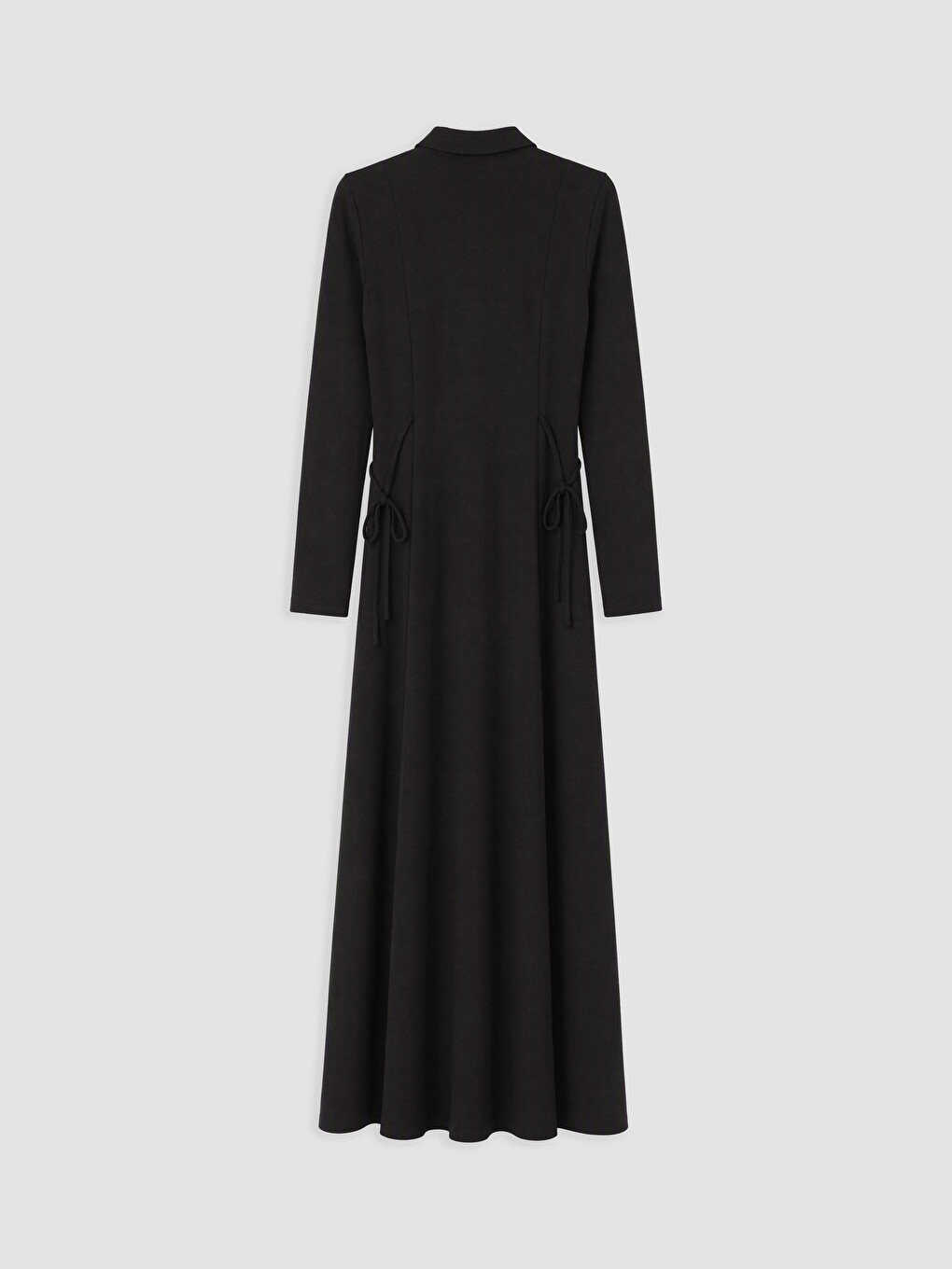 Shirt Collar Fitted Waist Dress-1