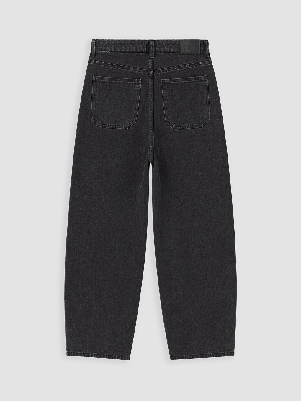 Siyah Baggy Fit Erkek Jean Pantolon-2