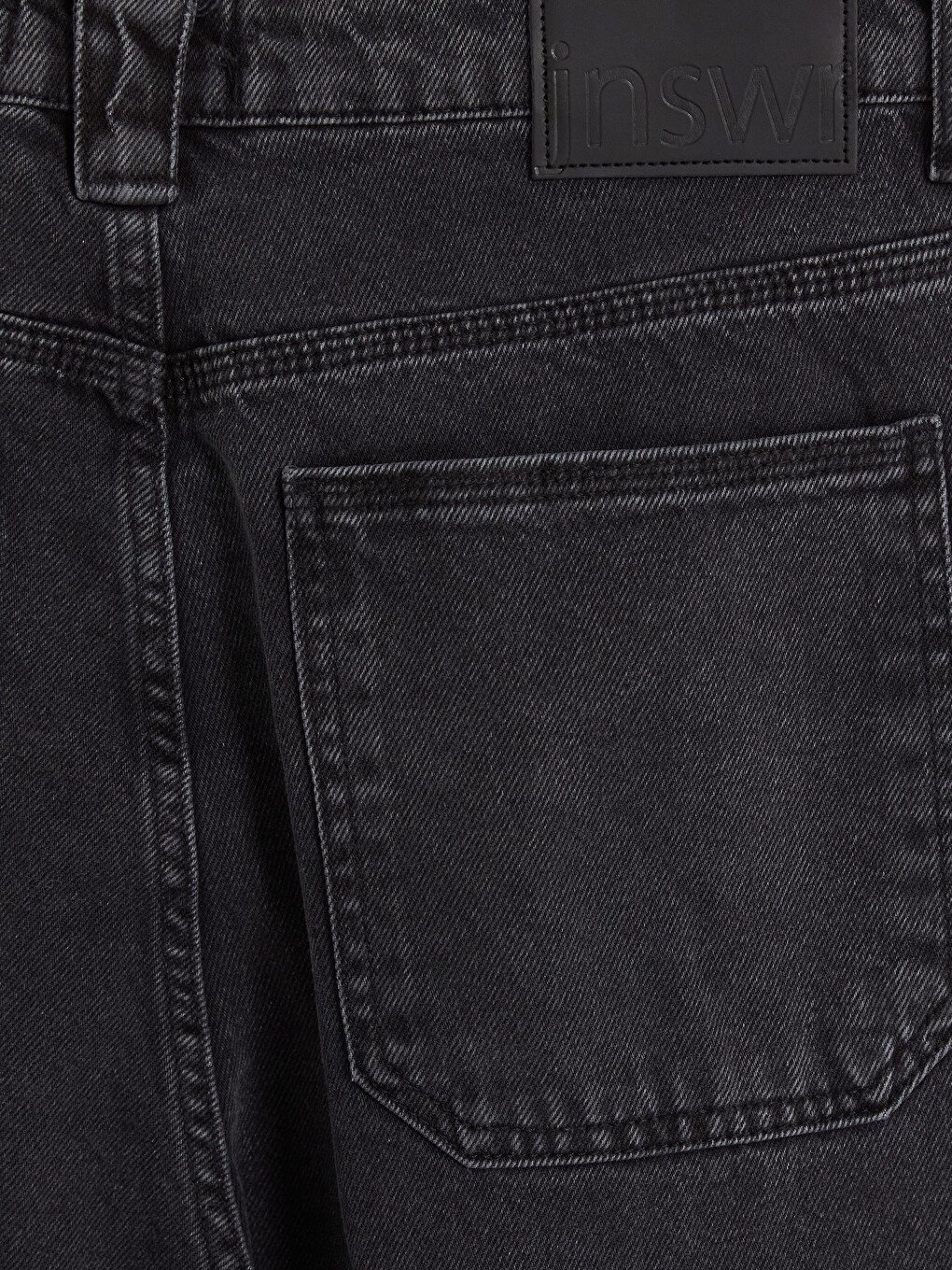 Siyah Baggy Fit Erkek Jean Pantolon-3