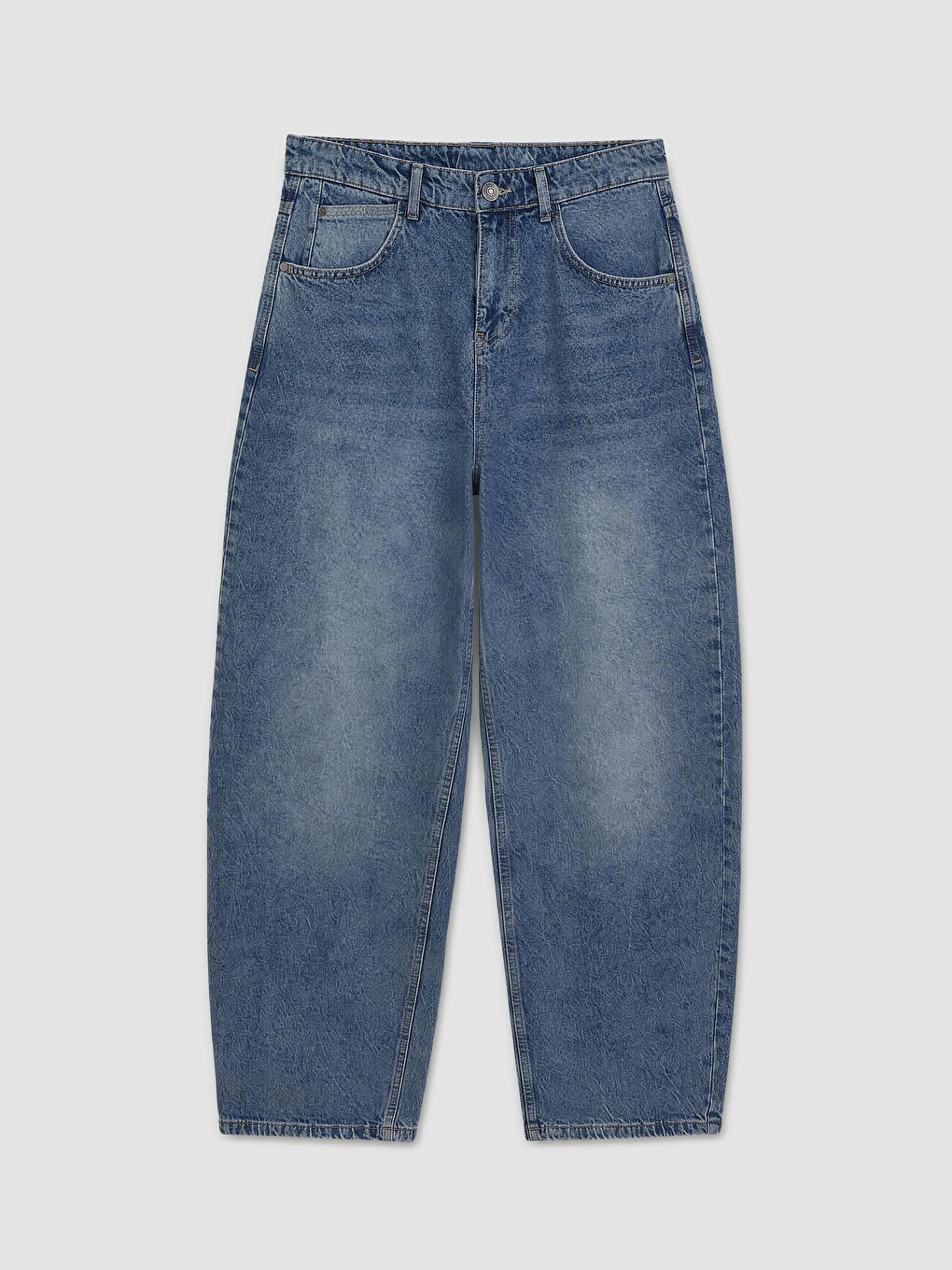 İndigo Baggy Fit Erkek Jean Pantolon