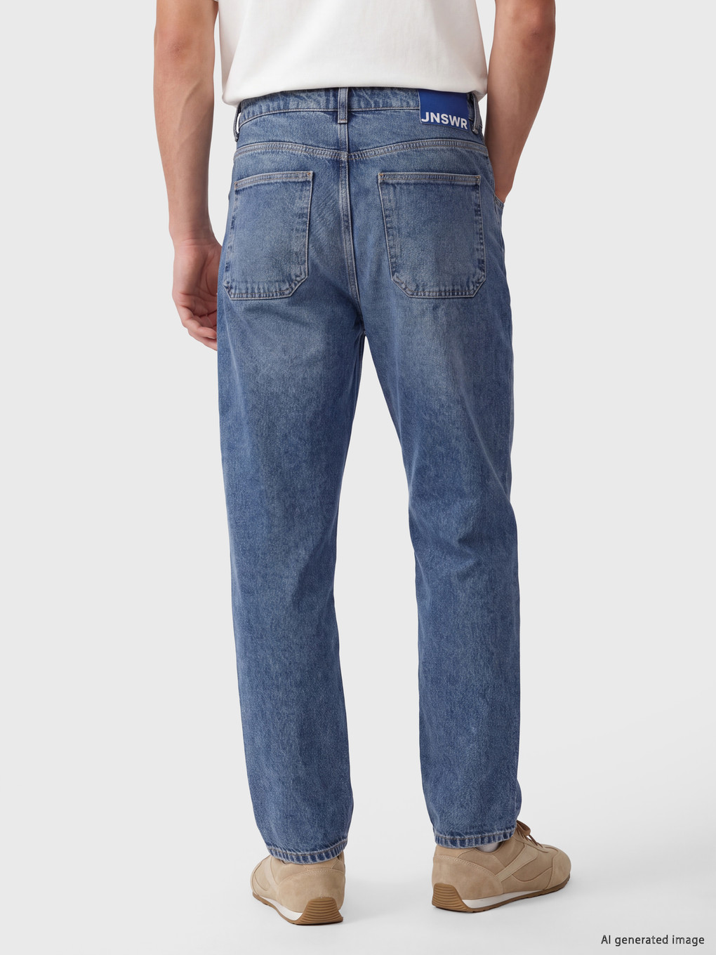 İndigo Baggy Fit Erkek Jean Pantolon-3