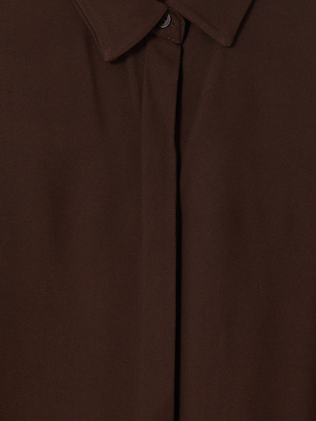 Kahverengi Regular Fit Kadın Gömlek Tunik-5
