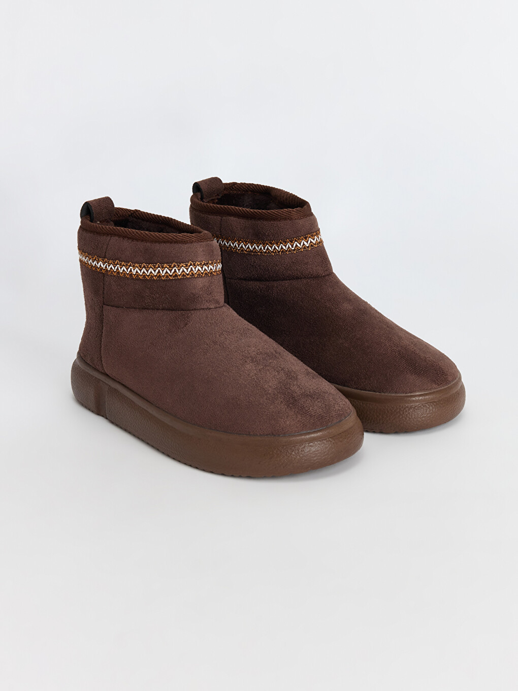 Woman Brown Slipper Boots