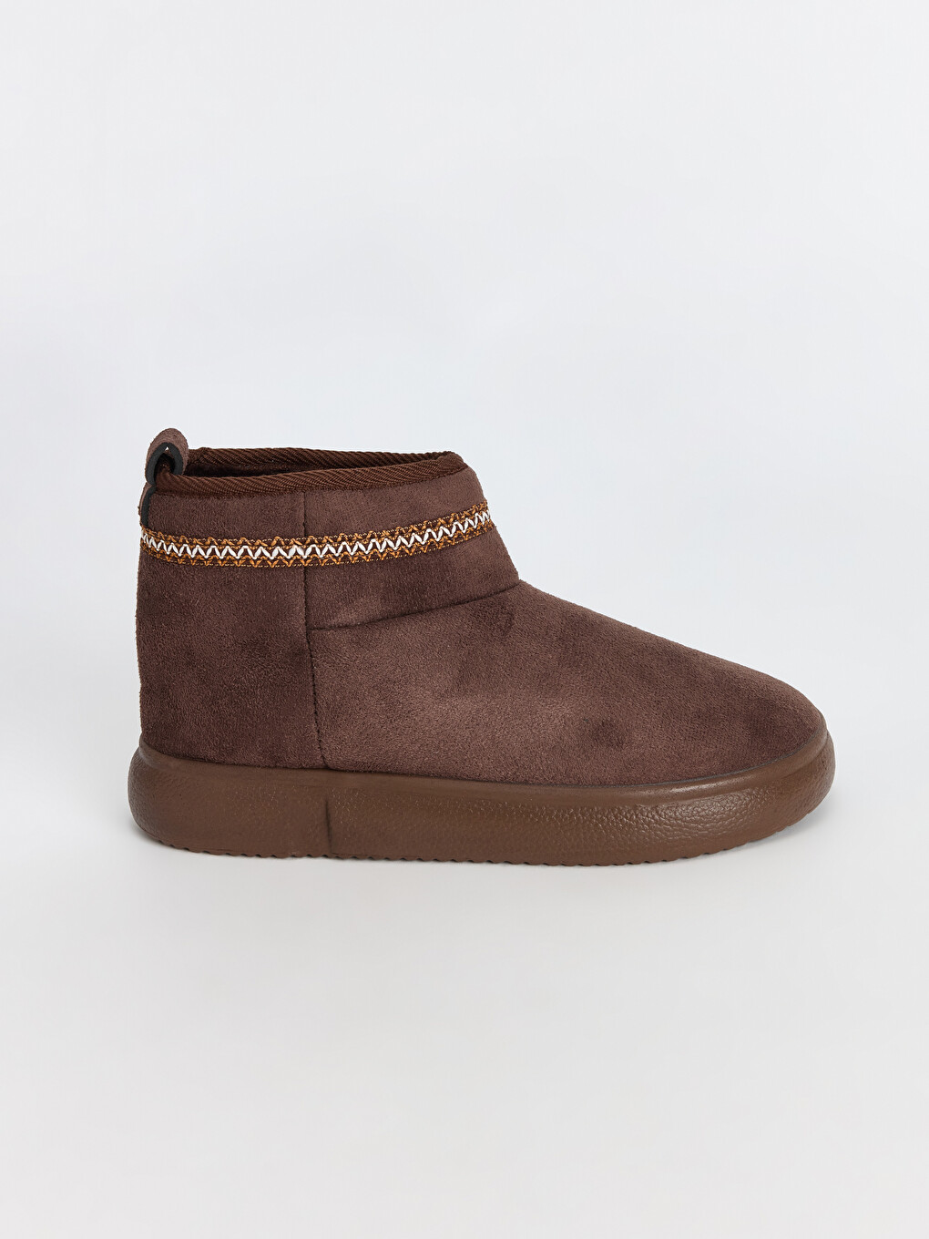 Woman Brown Slipper Boots-1