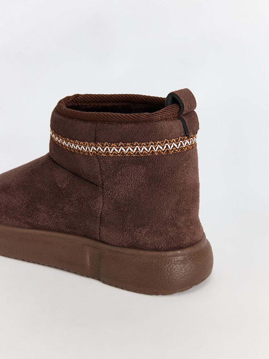 Woman Brown Slipper Boots-2