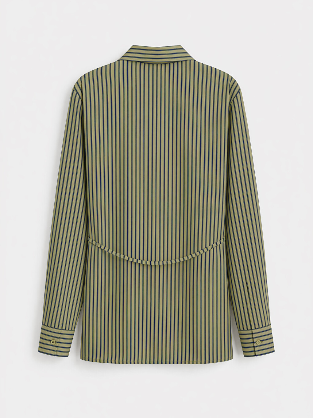 Tie-waist Striped Women's Shirt-1