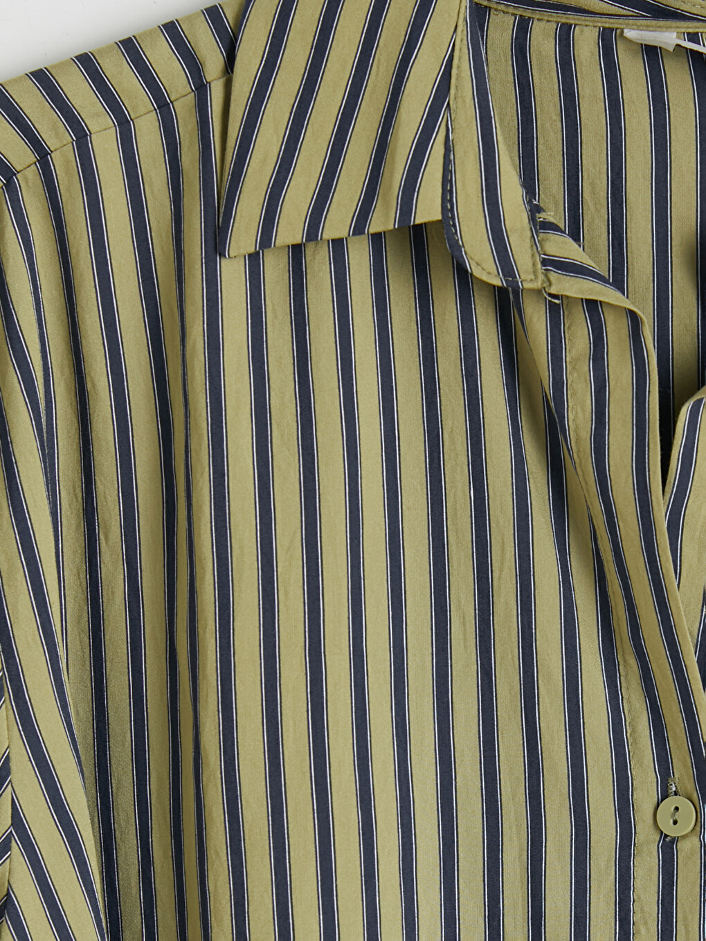 Tie-waist Striped Women's Shirt-2