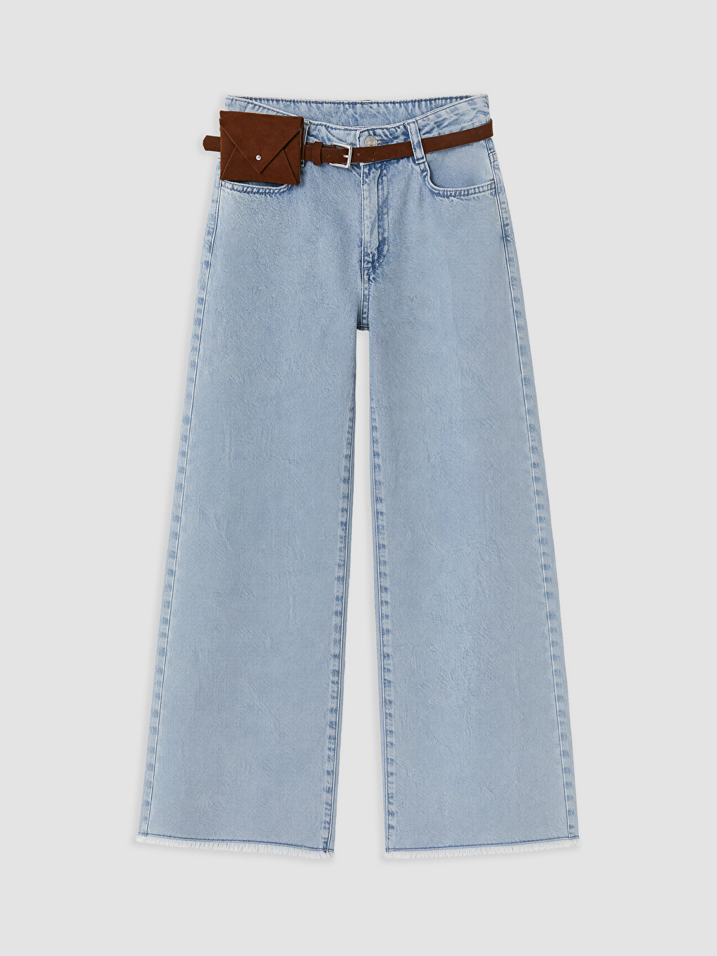Mavi Wideleg Kız Çocuk Jean Pantolon