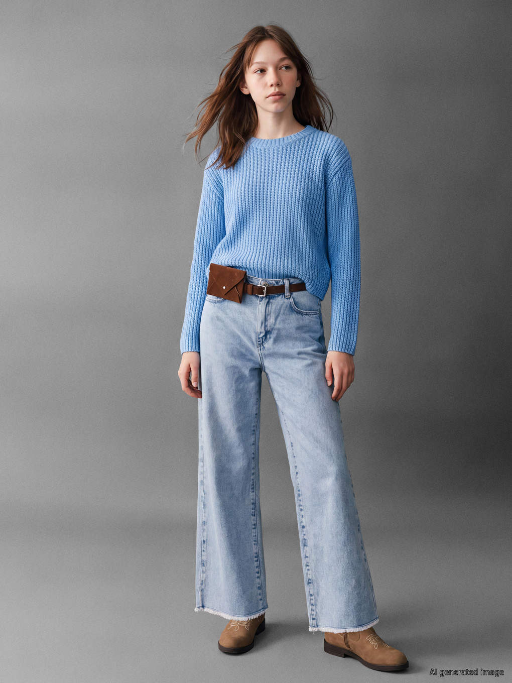 Wideleg Girls' Jeans