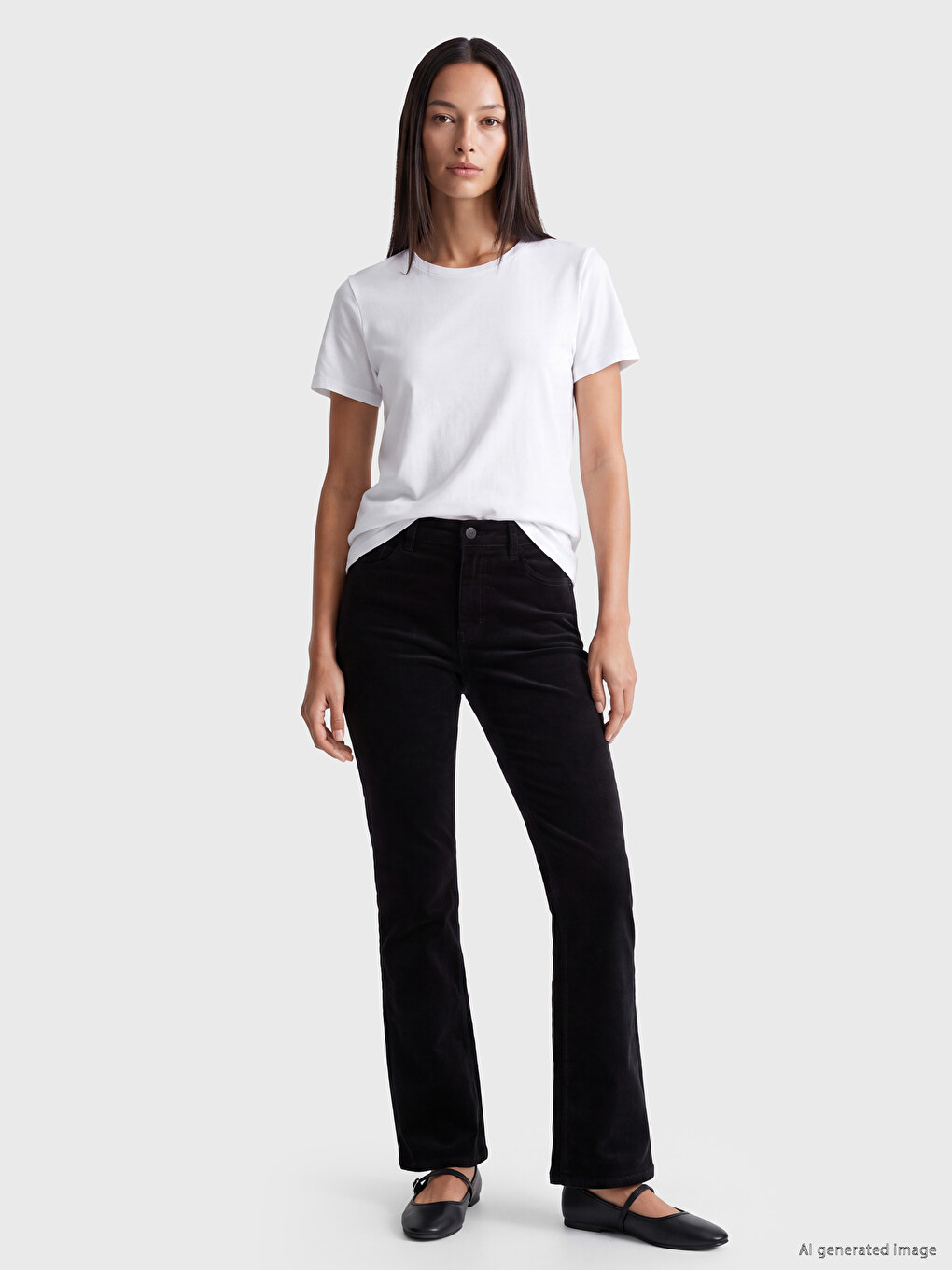 Crew Neck 100% Cotton Women's T-shirt-1