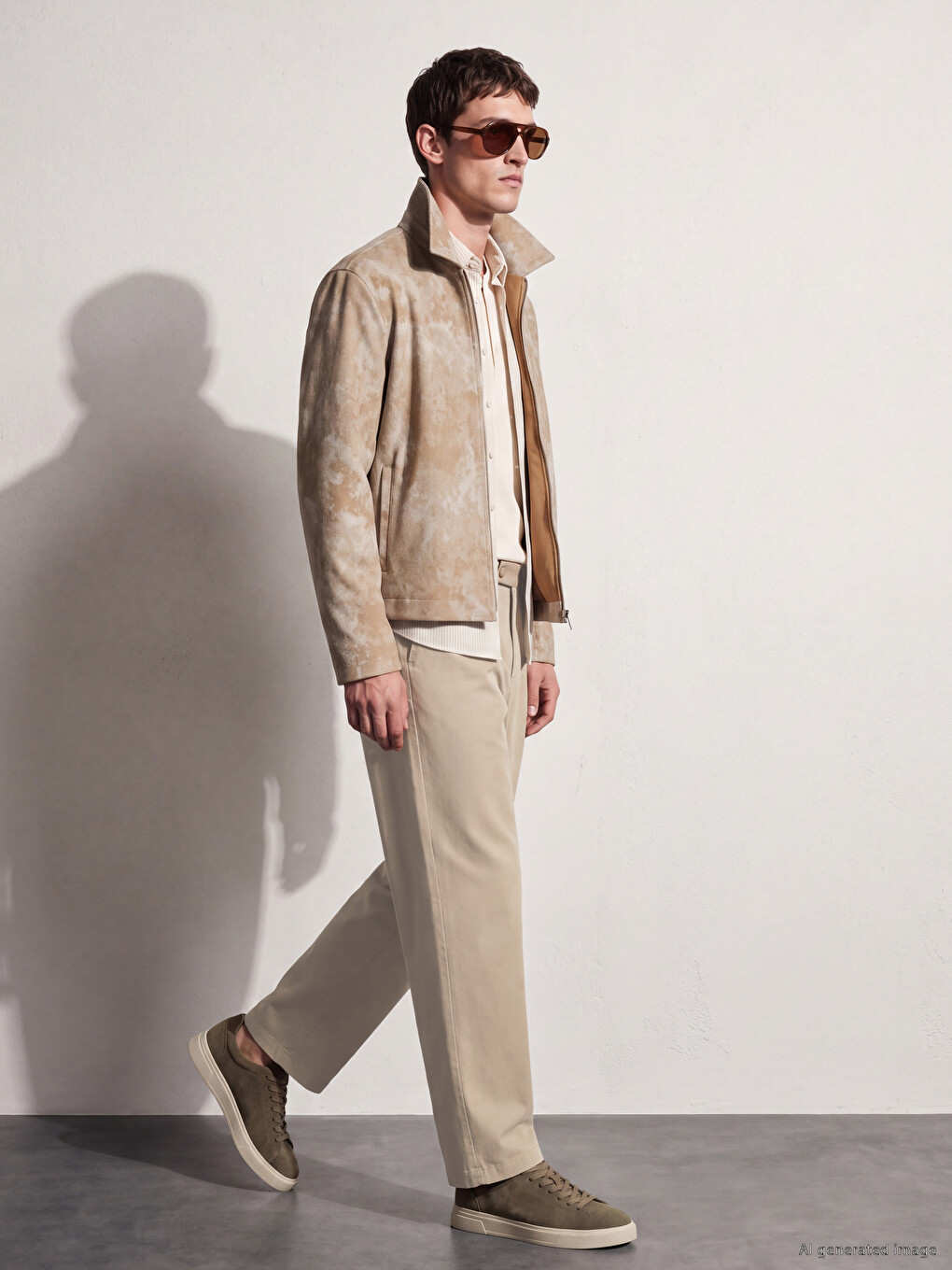 Regular Fit Patterned Men's Jacket-1