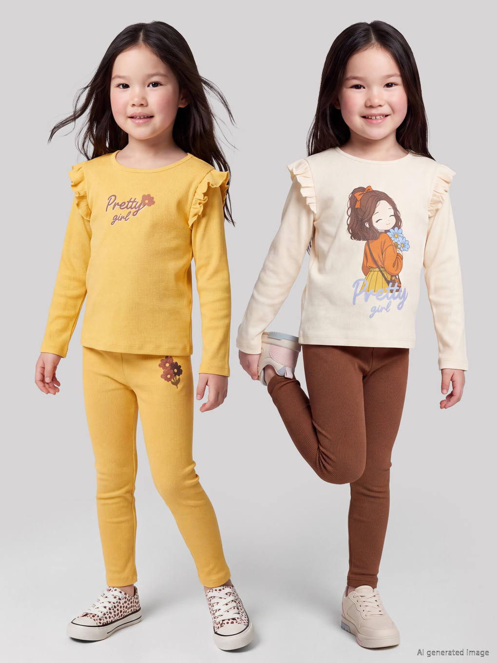 2 Pack Pack Girls' Leggings-1