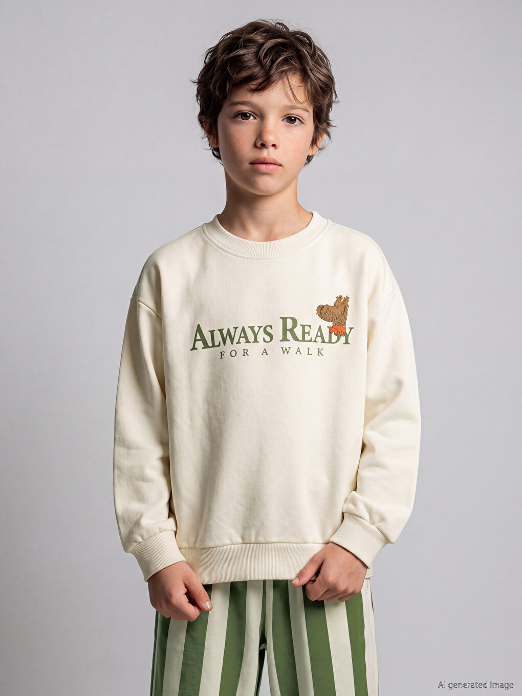 Printed Boys' Tracksuit Set-1
