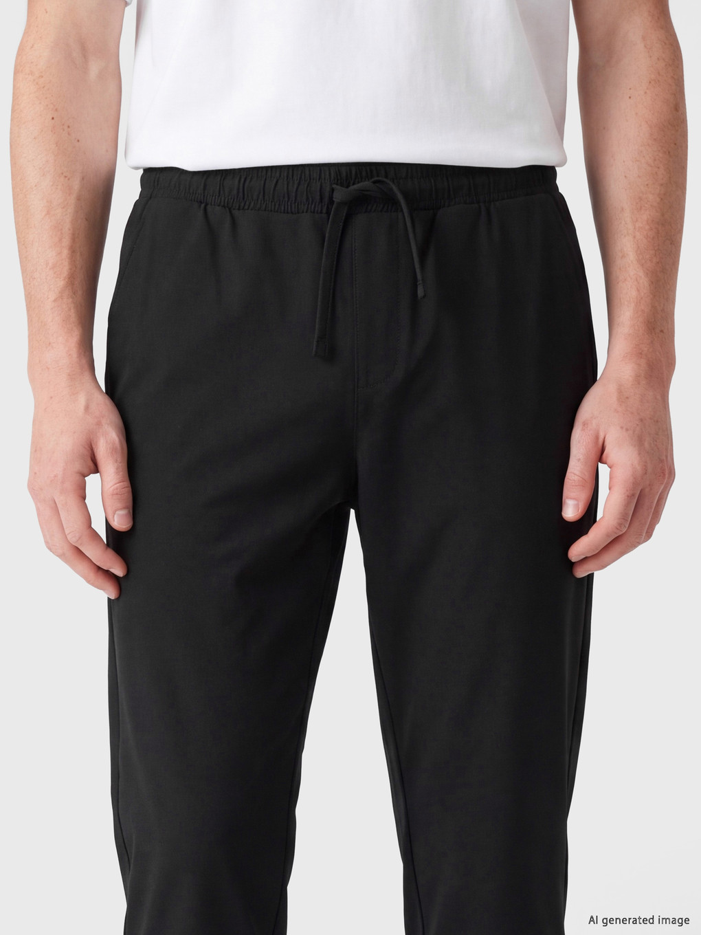 Siyah Regular Fit Erkek Pantolon-2
