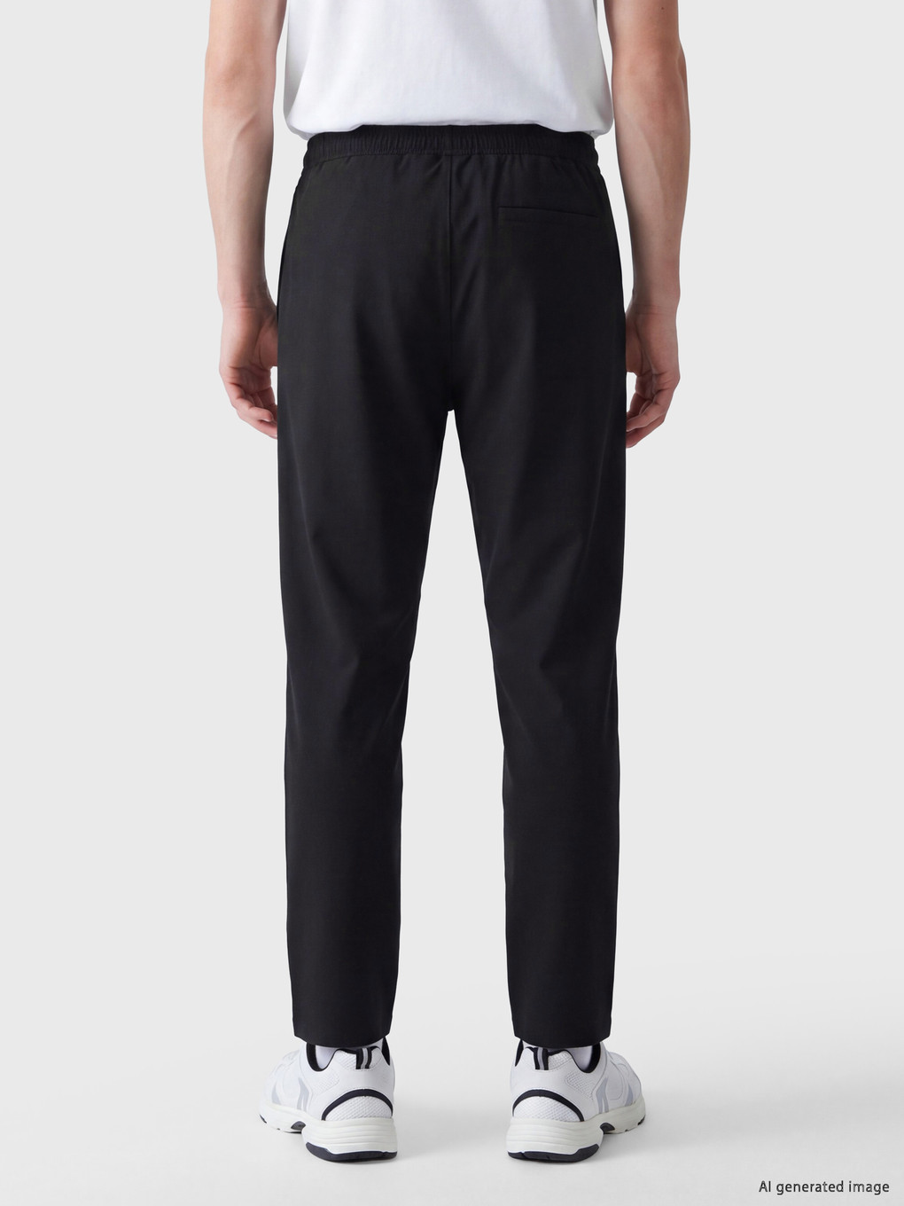 Siyah Regular Fit Erkek Pantolon-3