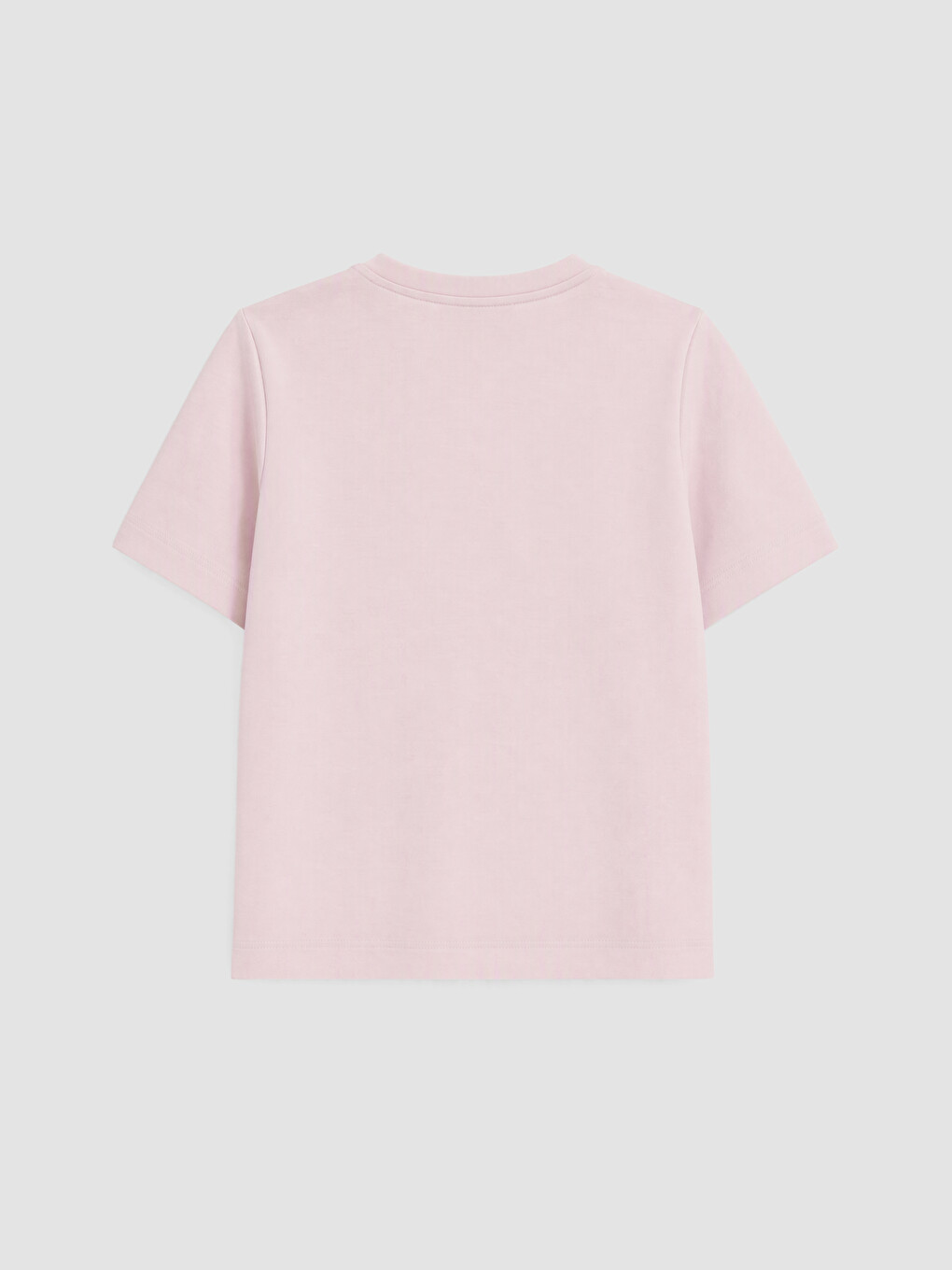 Pembe Nakışlı Soft Touch Kadın Spor Tişört-2