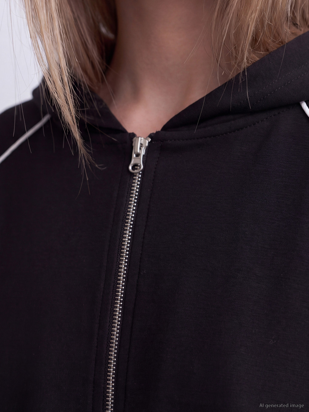 Kapuzensweatshirt Mit Reißverschluss Für Damen-2
