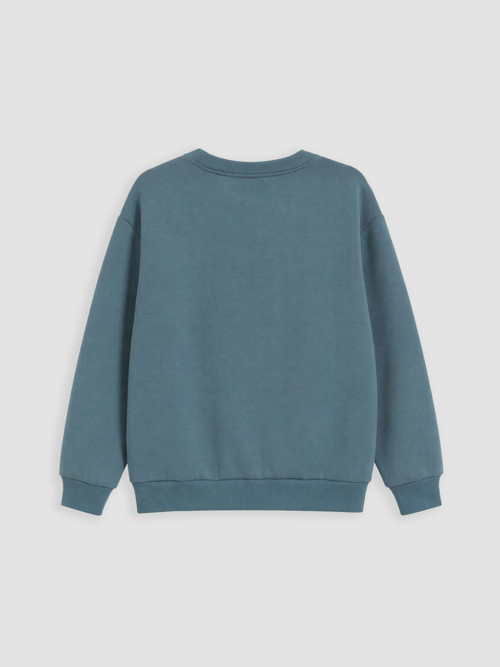 İndigo Baskılı Erkek Çocuk Kalın Sweatshirt-1
