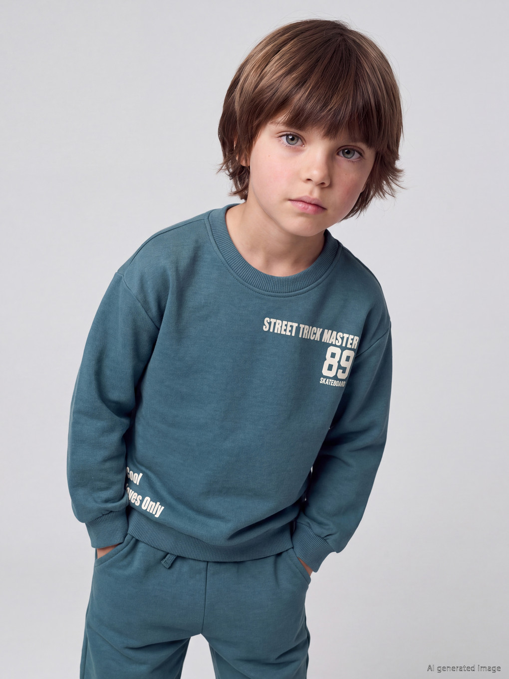 Boy Indigo Tracksuit Set-1