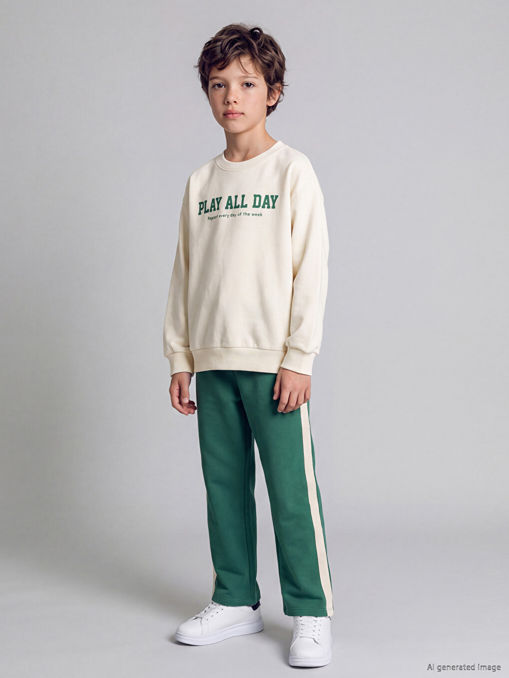 Printed Boys' Tracksuit Set-1