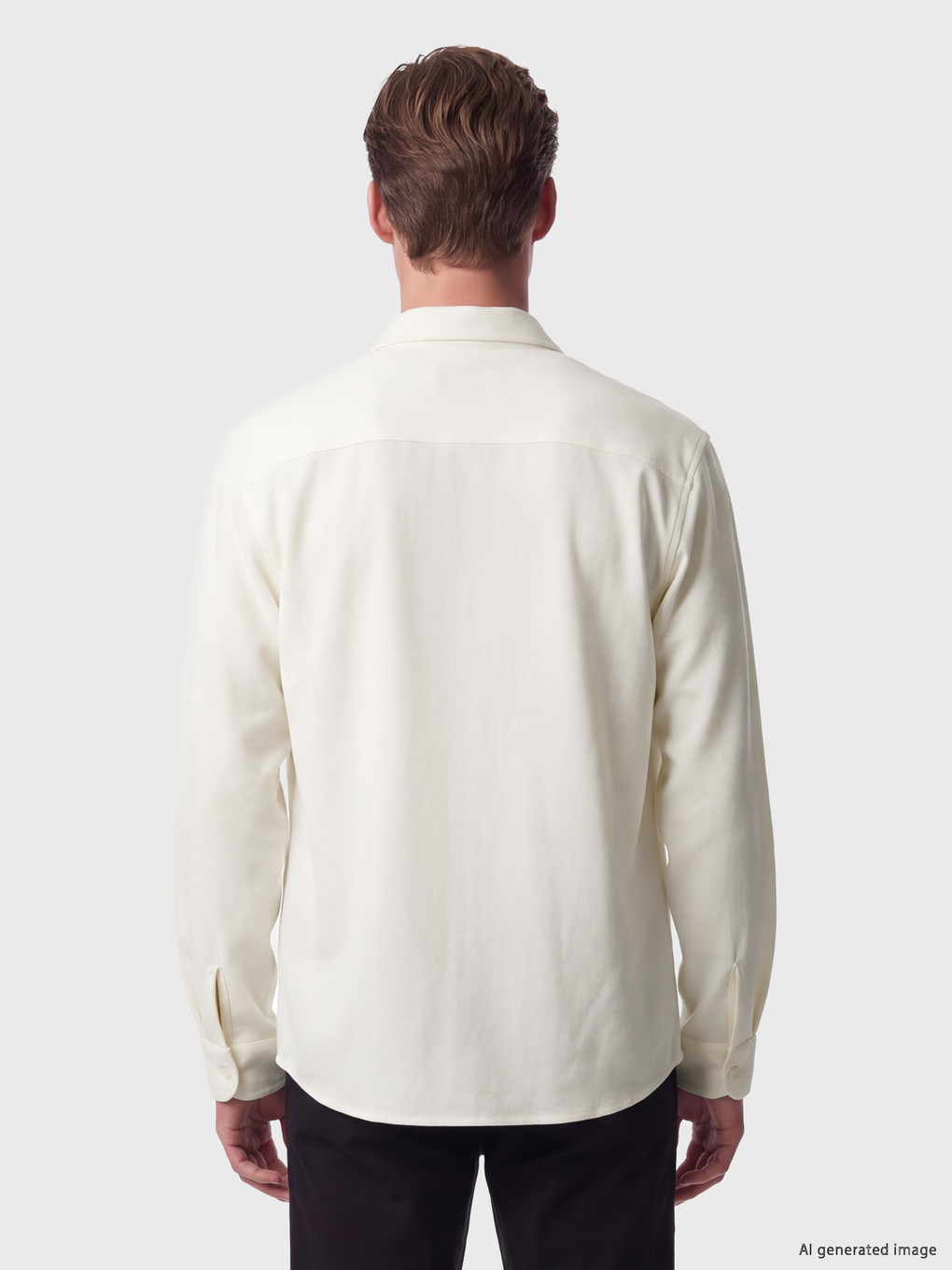Beyaz Slim Fit Erkek Gömlek-3